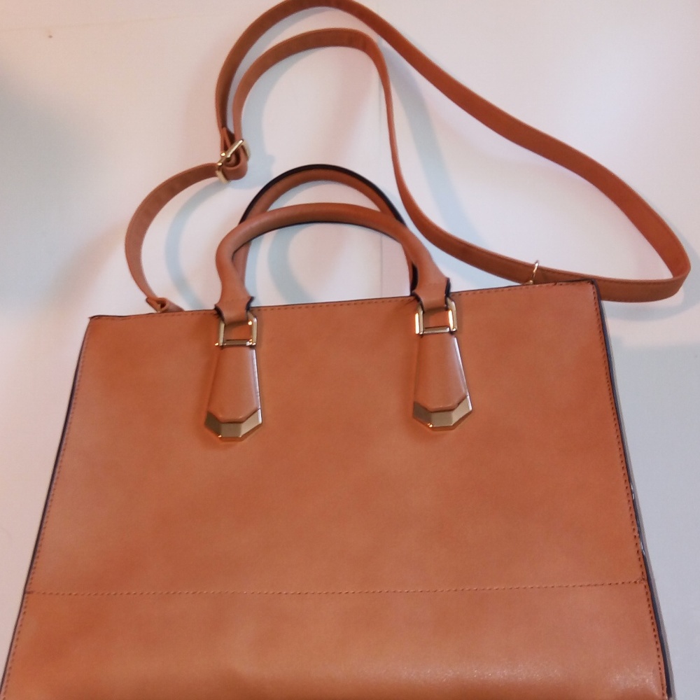 Women's Tan Aldo Handbag Satchel Tote